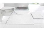Badematte OTTO HOME "Inga, Badezimmer Teppich, Badvorleger" Gr. 5, weiß, H:20mm, Polyester, Badematten, Badematte, Badteppich, unifarben, weich, als halbrund und rechteckig erhältlich