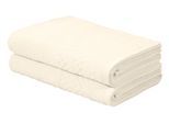 Duschtücher OTTO HOME "Regona, Duschtücher 70x140cm, flauschig und weich, 500 gr/m²", beige (creme), B:70cm L:140cm, Frottier, Frottier, Handtücher, Premium Handtücher mit Bordüre, Set, 100% Baumwolle, 5 Jahre Garantie