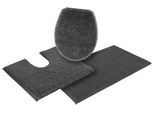 Badematte OTTO HOME "Vanessa, Badvorleger, Badezimmer Teppich" Gr. 11, grau (anthrazit), H:10mm, Polyester, Badematten, Badematte, Badteppich, weiche Haptik, unifarben