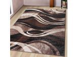 Teppich OTTO HOME "Joas" Gr. 7, braun, B:240cm H:9mm L:320cm, Kunstfaser, Teppiche, Teppich, besonders weicher Kurzflor in modernem Wellen Muster, leichter Glanz