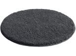 Badematte OTTO HOME "Inga, Badezimmer Teppich, Badvorleger" Gr. 7, grau (anthrazit), H:20mm, Polyester, Badematten, Badematte, Badteppich, unifarben, weich, als halbrund und rechteckig erhältlich