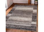 Teppich OTTO HOME "Beldre" Gr. 3, braun, B:120cm H:9mm L:180cm, Kunstfaser, Teppiche, Teppich, mit besonders weichem Flor, Kurzflor, modernes Design, mit Bordüre