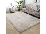 Hochflor-Teppich OTTO HOME "Micro Shaggy, aus weicher Mikrofaser" Gr. 2, beige, B:80cm H:53mm L:150cm, Kunstfaser, Teppiche, weich, flauschig, Uni-Farben, Wohnzimmer, Schlafzimmer, Kinderzimmer
