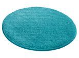 Badematte OTTO HOME "Vanessa, Badvorleger, Badezimmer Teppich" Gr. 7, blau (türkis), H:10mm, Polyester, Badematten, Badematte, Badteppich, weiche Haptik, unifarben