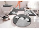 Badematte OTTO HOME "Ada, Badvorleger, Badezimmer Teppich" Gr. 4, grau (anthrazit), H:21mm, Polyester, Badematten, Badematte, Badteppich, Badematten auch als 3 teiliges Set erhältlich