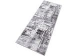 Läufer OTTO HOME "Salsa" Gr. 12, grau, B:80cm H:9mm L:300cm, Obermaterial: 85% Polypropylen, 15% Polyester, Teppiche, Läufer, mit besonders weichem Flor, Kurzflor, im Vintage-Look, dichte Qualität
