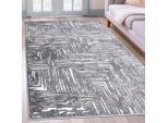 Teppich OTTO HOME "Navid" Gr. 4, grau, B:160cm H:9mm L:230cm, Kunstfaser, Teppiche, Teppich, Kurzflor, Hoch-Tief-Struktur, 3D-Design, modern, pflegeleicht