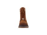 Stiefel TOM TAILOR "Tom Tailor Tall Boots", Mädchen, Gr. 40, cognac, Polyurethan, unifarben, Schuhe Stiefel