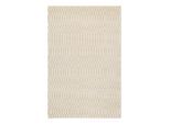 Teppich ESPRIT "Linn", creme beige, B:120cm H:12mm L:170cm, Polyester, Teppiche, Teppich, Kurzflorteppich, gewebt, geometrisch, modern, skandi, Wohnzimmer