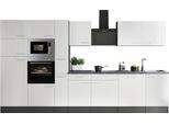 Küchenzeile RESPEKTA "Oliver", küche: weiß, front: weiß, korpus: grau matt, arbeitsplatte: granit optik, B:370cm H:205cm T:60cm, Komplettküchen-Sets, Küchenzeile, Breite 370 cm, 90 cm Arbeitshöhe, in exklusiver Konfiguration für OTTO