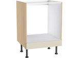 Herdumbauschrank KOCHSTATION "KS-Lucy", stain, eiche hell, B:60cm H:87cm T:58,1cm, Schränke, Herdumbauschrank, Breite 60 cm, 1 Blende, höhenverstellbare Füße