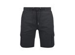 Cargoshorts INDICODE "Cargoshorts IDFrances", Herren, Gr. M, N-Gr, schwarz, Obermaterial: 98% Baumwolle CO. 2% Elasthan EL., Hosen