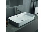 Ideal Standard Ipalyss Aufsatzschale E1887V1 65x40x12cm, mit Überlauf, ohne Hahnloch, seidenweiß