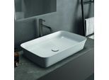 Ideal Standard Ipalyss Aufsatzschale E1886V1 65x40x12cm, ohne Überlauf/Hahnloch, seidenweiß