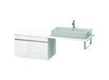 Duravit DuraStyle Waschtisch-Unterschrank DS533400718 80 x 54,8 cm, betongrau/weiß matt, für Konsole, 1 Auszug