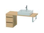 Duravit DuraStyle Waschtisch-Unterschrank DS532503030 30 x 47,8 cm, Eiche natur, für Konsole, 2 Schubkästen