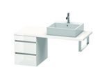 Duravit DuraStyle Waschtisch-Unterschrank DS533607518 40 x 54,8 cm, leinen/weiß matt, für Konsole, 2 Schubkästen
