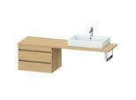 Duravit DuraStyle Waschtisch-Unterschrank DS535903030 70 x 54,8 cm, Eiche natur, für Konsole, 2 Schubkästen