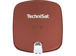 TechniSat DIGIDISH 45 Sat-Schüssel mit Twin-LNB & Wandhalterung, 2 TN ziegelrot