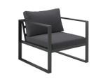 Ambia Garden Loungesessel , Anthrazit , Metall, Textil , Füllung: Schaumstoff , eckig , 73x63x76 cm , inklusive Armlehnen , Gartenmöbel, Loungemöbel, Lounge-Sessel