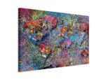 artgeist Leinwandbild, Blau, Flieder, Holz, Textil, Kiefer, Abstraktes, rechteckig, 120x80 cm, Keilrahmen, Bilder und Zubehör, Wandbilder, Leinwandbilder