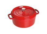 Staub Schmortopf Staub LA Cocotte, Rot, Metall, 3,8 L, backofengeeignet,backofengeeignet, Kochen, Töpfe, Schmortöpfe