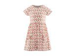 Jerseykleid HAPPY GIRLS, Mädchen, Gr. 86, N-Gr, beige, Jersey, Obermaterial: 95% Baumwolle, 5% Elasthan, bedruckt, geblümt, Basic kniebedeckend, Rundhals, Kleider Jerseykleid, mit aufgesetzten Taschen