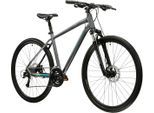 Crossrad KROSS "Evado 3.0" Gr. 48, grau (grau, schwarz), Fahrräder, Herren, 48cm, 28 Zoll (71,12cm) hinten: 28 Zoll (71,12cm), Crossrad