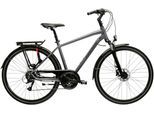 Trekkingrad KROSS "Trekkingrad Trans 4.0 grau 8 Gänge" Gr. 58, grau (grau, schwarz), Fahrräder, Herren, 58cm, 28 Zoll (71,12cm) hinten: 28 Zoll (71,12cm), Trekkingrad