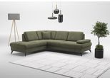 Ecksofa SIT & MORE "Morris Jubi L-Form, B: 238 cm", grün (olive), B:238cm H:83cm T:202cm, 100% Polyester, Sofas, Ecksofa, mit Armteilfunktion & 1 Zierkissen, optional Bettfunktion