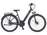 E-Bike PROPHETE "Geniesser 4.8" Gr. 48, schwarz (grau, schwarz), Elektrofahrräder, 48cm, 28 Zoll (71,12cm), E-Bike, Pedelec, Elektrofahrrad für Damen u. Herren