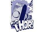 Bild KOMAR "Thor Mjölnir", blau (farbe bild(er): blau), B:40cm H:50cm, Holz, Papier, Bilder, Bild, Wandbild zur Dekoration im Kinderzimmer - ohne Rahmen