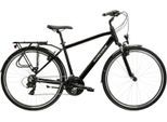 Trekkingrad KROSS "Trans 1.0" Gr. 53, schwarz (schwarz, schwarz), Fahrräder, Herren, 53cm, 28 Zoll (71,12cm) hinten: 28 Zoll (71,12cm), Trekkingrad