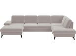 Wohnlandschaft SIT & MORE "Morris Jubi", grau (elefant), B:335cm H:82cm T:212cm, 100% Polyester, Sofas, Wohnlandschaft, wahlweise mit Armteilverstellung, Bettfunktion & Bettkasten