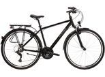 Trekkingrad KROSS "KROSS Trekkingrad Trans 1.0 28" schwarz" Gr. 38, schwarz (schwarz, schwarz), Fahrräder, Herren, 38cm, 28 Zoll (71,12cm) hinten: 28 Zoll (71,12cm), Trekkingrad