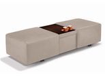 Hocker W.SCHILLIG "taboo", beige (sahara s37), B:130cm H:41cm T:64cm, Flachgewebe S22 (100% Polyester);Stoff S37 (100% Polyester): Luxus-Microfaser in Lederoptik;Longlife Xtra-Leder Z59: Glattleder mit modischer Prägung. Hautstärke 0, 9 - 1, 1 mm;Longlife Xtra-Leder Z69: Das feinnarbige, gedeckte Softleder Z69 besticht durch seine außergewöhnliche Weichheit im trendigen »Vintage-Look«, Hautstärke