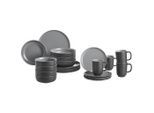 Ritzenhoff Breker Kombiservice Jasper, Schwarz, Keramik, 20-teilig, Uni, 285 ml,500 ml, Lfgb, Essen & Trinken, Geschirr, Geschirr-Sets, Kombiservice