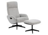 Xora Relaxsesselset, Grau, Schwarz, Metall, Textil, 75x106x74 cm, Liegefunktion, Relaxfunktion, Wohnzimmer, Sessel, Relaxsessel