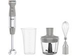 TEFAL Stabmixer "HB673B Quickchef+", grau, B:7cm H:7cm T:40cm, Mixer, Silence-Modus, 20 Geschwindigkeitsstufen, inkl. Zubehör, Stabmixer