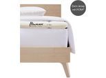 Spannbettlaken FLEURESSE "Topper", beige (creme), B:200cm, Jersey-Elasthan, Obermaterial: 96% Baumwolle, 4% Elasthan, Bettlaken, Spannbettlaken, aus Jersey-Elasthan, für eine Matratzenhöhe bis 10 cm