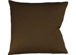 Kissenbezüge FLEURESSE "Colours", braun (mokka), B:40cm L:40cm, Interlock-Jersey, Obermaterial: 100% Baumwolle, Kissenbezüge, Kissenbezüge, edler, bügelfreier Interlock-Jersey aus 100% Baumwolle