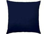 1100000002199 KAEPPEL "Uni Mako-Satin, 100% Baumwolle", blau (marine), B:40cm L:40cm, Baumwolle, Obermaterial: 100% Baumwolle, Kissenbezüge, 1100000002199, Kissenhülle in vielen schönen Farbtönen mit Reißverschluss