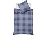 Bettwäsche FLEURESSE "Lech 4112", blau, B/L: 200cm x 200cm, 1 Stk., 2 Stk., Flanell, B/L: 80cm x 80cm & 80cm x 80cm, 3 Stk., Flanell, Obermaterial: 100% Baumwolle, Bettwäsche, Bettwäsche, Edelflanell, Baumwolle, in Gr. 135x200, 155x220, 200x200cm