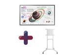 Samsung Flip Pro WM65B Flipchart 165 cm 65 Zoll inkl. conecto SA-CCART-80W Rollwagen rotierbar