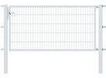 Zauneinzeltür ALBERTS "Flexo", silber (silberfarben), B:200cm H:100cm, Stahl, Tore, Zauneinzeltür, 200 cm Breite, in versch. Höhen