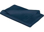 Betttuch FLEURESSE "Colours", blau (nachtblau), B:220cm L:260cm, Mako-Satin, Obermaterial: 100% Baumwolle, Bettlaken, Betttuch, offenes Bettlaken