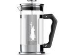 Kaffeebereiter BIALETTI "French Press Preziosa", schwarz (edelstahlfarben, schwarz), 0,35 l, Kaffeemaschinen, Kaffeebereiter, 350 ml