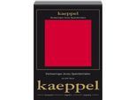 Spannbettlaken KAEPPEL "Single Jersey Mako Cotton", rot, L:200cm, Jersey, Obermaterial: 100% Baumwolle, Bettlaken, Spannbettlaken, Bettlaken aus 100% Baumwolle