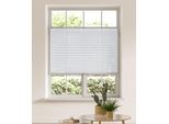 Plissee OTTO HOME "LAHOLM" Gr. 5, weiß, B:80cm H:130cm, Obermaterial: 100% Polyester, Plissees, Plissee, Fixmaß, Bestseller mit über 3500 4,5-Sterne-Bewertungen, Klemmträger