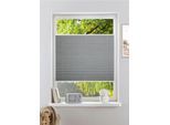 Plissee OTTO HOME "Willa" Gr. 5, grau, B:80cm H:130cm, Obermaterial: 100% Polyester, Plissees, Plissee, NEUHEIT in Leinenoptik